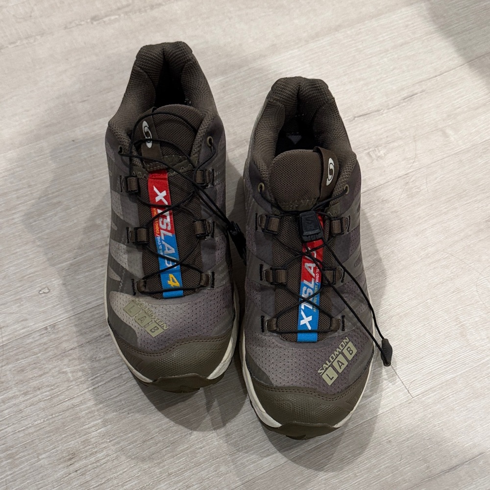 Salomon XT-4 Aurora Borealis Sneaker in Canteen, Transparent Yellow, Dried Herb - Picture 4 of 6